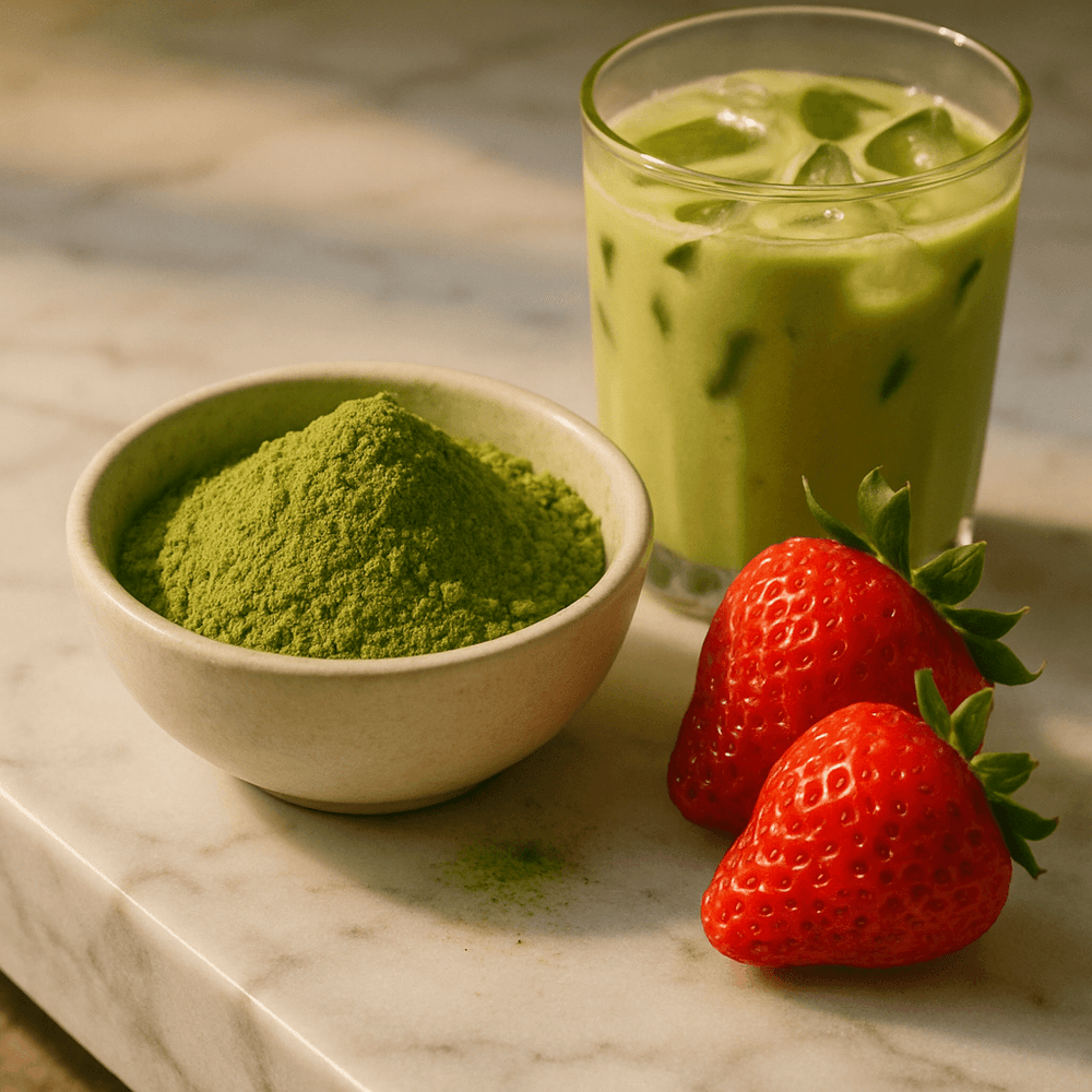 STRAWBERRY MATCHA TEA